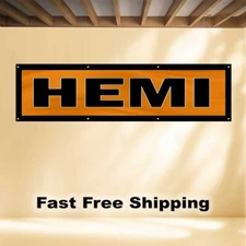 HEMI 2'X8' BANNER FLAG DODGE MOPAR