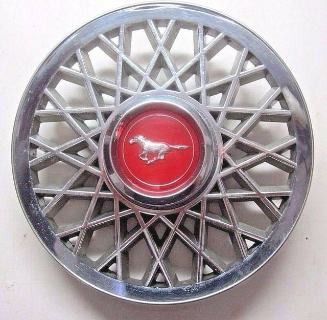 Ford 19741978 Mustang II Styled Red Glass Wheel Center Hub Cap Cover