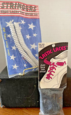 Vintage Black Lastic Laces  Notie Sneaker Shoe Laces 1990's