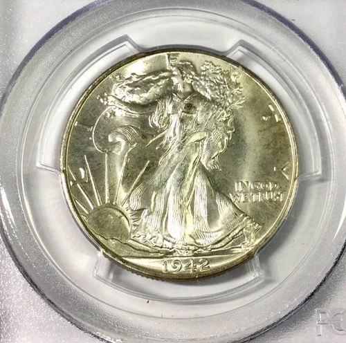 1942  Philadelphia Walking Liberty Half Dollar PCGS  MS65 White Nice Collectors