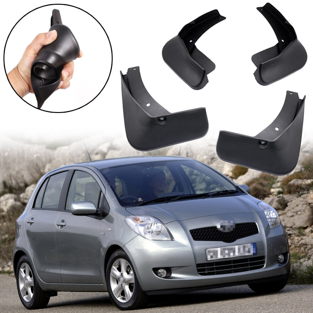 4 Mudflaps Splash Guard Fender Car Mudguard for Toyota Yaris Hatchback 2006-2011