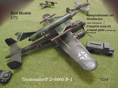 Trommsdorff D-6000 B-1 1/72 Bird Models Resin Kit / Resin Kit