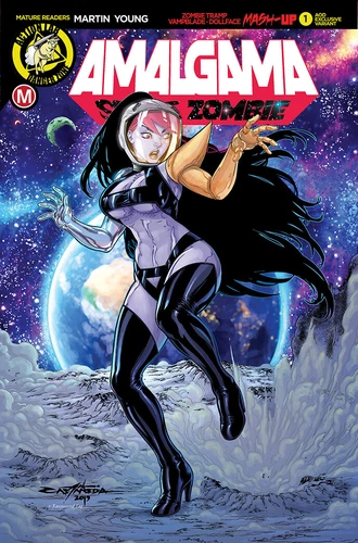 AMALGAMA SPACE ZOMBIE #1 AOD COLLECTABLES EXCLUSIVE OLIVER CASTANEDA COVER 2019