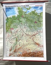 Germany/GDR Role Map School Wall Map Wall Chart 134x118cm #084