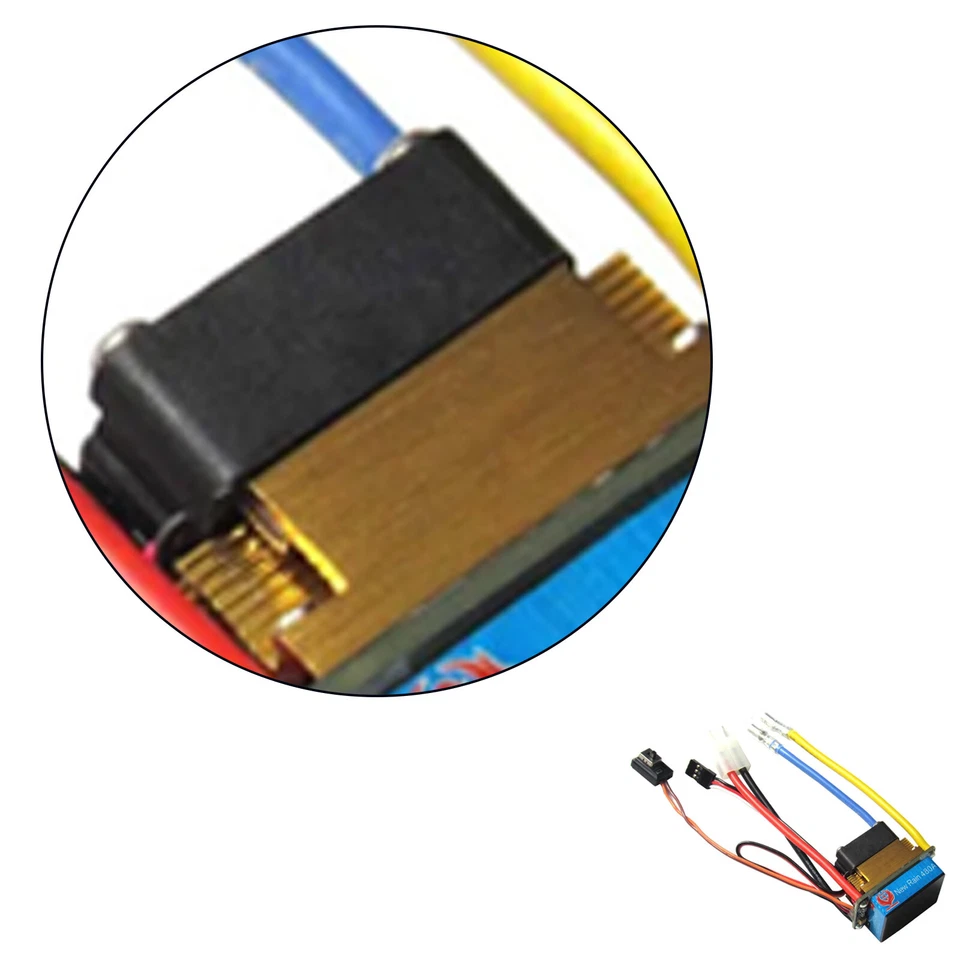 480A 3-Modes New Brushed Speed Controller for 1:10 RC Buggy Rock Crawler Car - Image 4 of 4