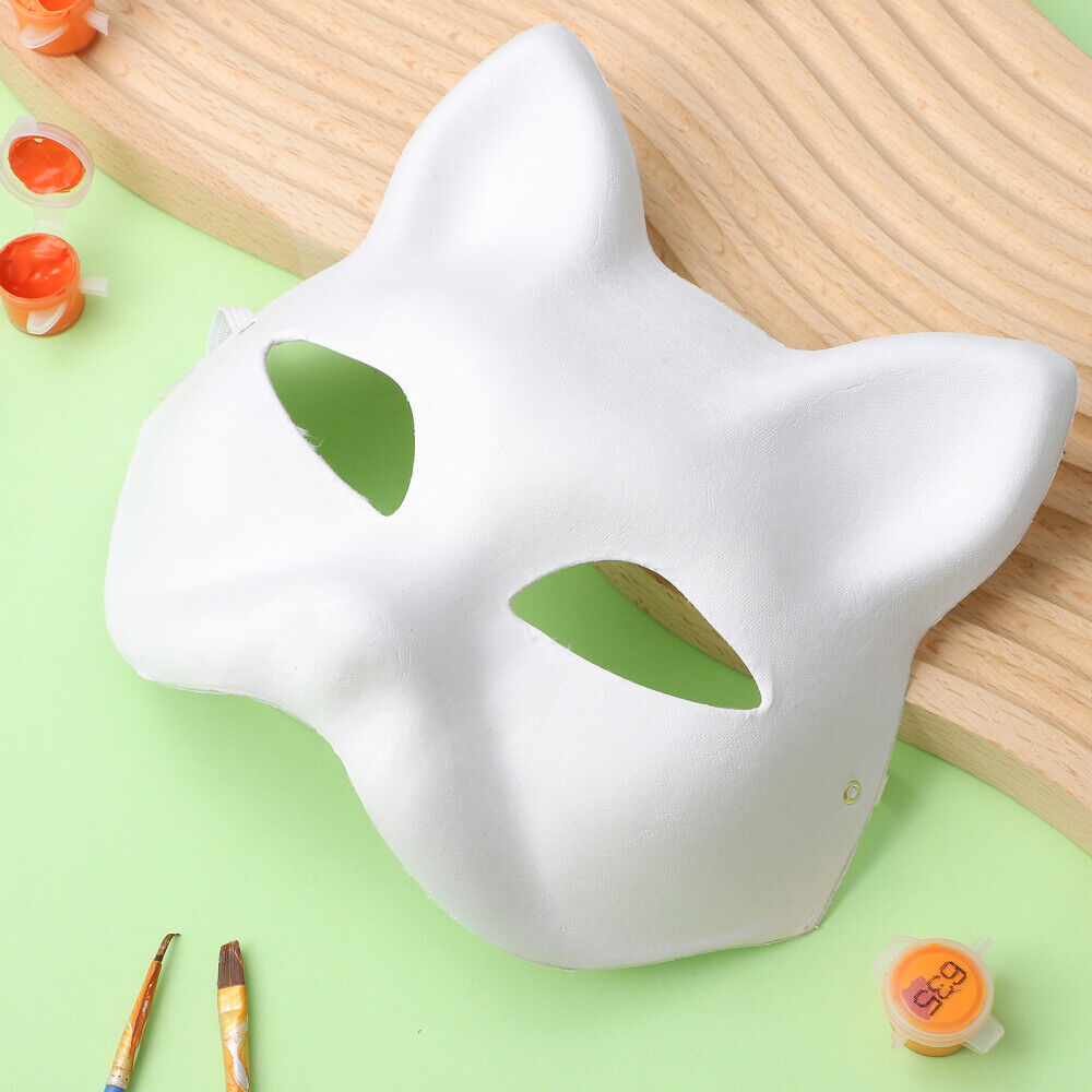 5 Pcs Therian Mask Cat Face Masquerade Halloween Masks Adults