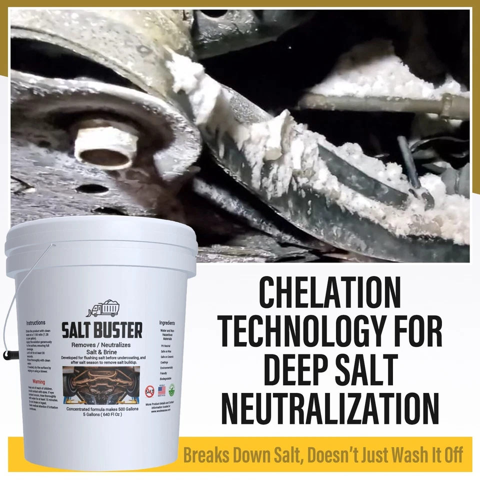 Woolwax SALTBUSTER Road Salt/Brine Remover/Neutralizer Vehicle 1 Gal Concentrate - Image 3 of 4