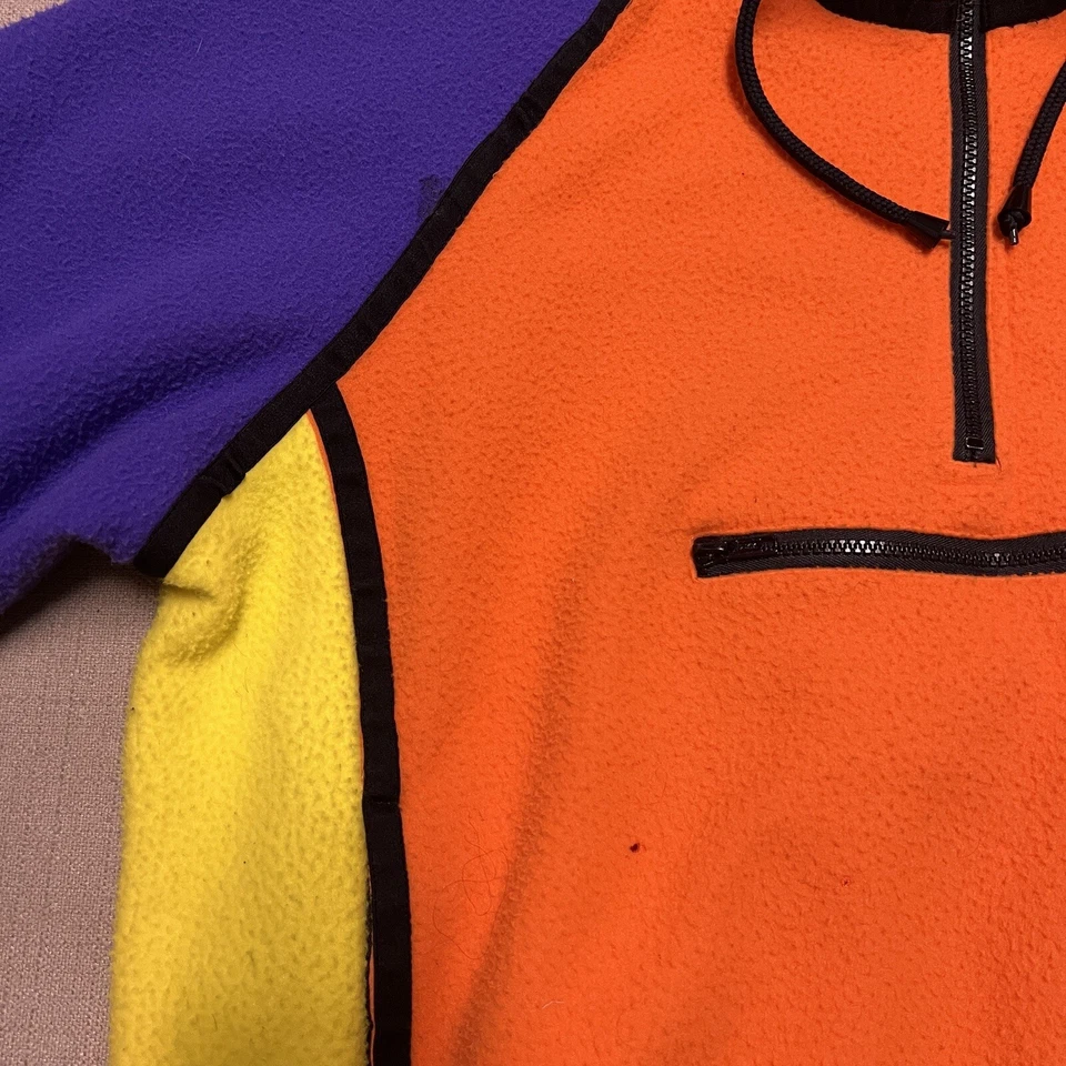 Тело перчатка Vail флисовая куртка мужская L неоновые Colorblock 80-х винтажный Colorado - Изображение 4 из 4