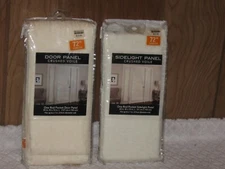 1 Door & 1 Sidelight Panel Crushed Voile One Rod Pocket Bed, Bath & Beyond New!!