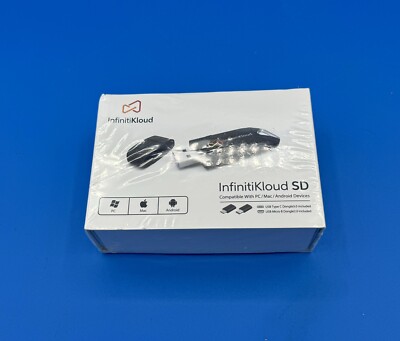 InfinitiKloud Charge USB Drive Compatible with Pc Mac Android IOS Devices NEW