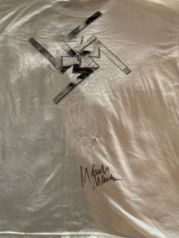 Vintage Marilyn Manson 2012 VIP Meet & Greet Painting Tour T Shirt  2XL