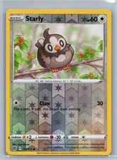 Starly 117/172 Common Reverse Holo Card Pokémon TCG Swsh09: Brilliant Stars - NM