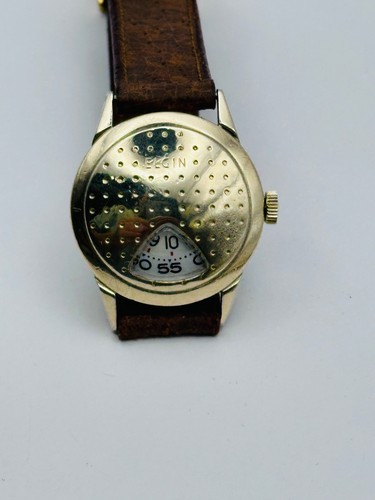 1950's Elgin GOLD Filled Direct Read "Golf Ball" Mens Jump Hour Watch CAL. 717 - Picture 11 of 21