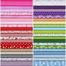 40 Pcs 10 x 10 Inches Cotton Fabric Bundle Squares Precut As Pictures Shown