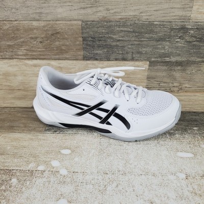 ASICS GEL-Rocket 12 Mens Shoes Sz 8 W Running White Black Mesh Lace Up Sneakers