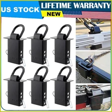 6PCS Trailer Stake Pocket D Ring Removable Heavy Duty Utility Tie Down 16200 lbs