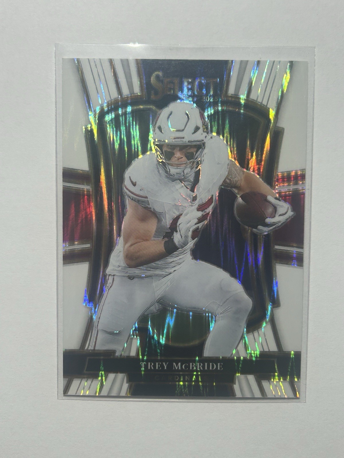 2025 Panini Select - Premier Level Trey McBride #124 White Shock Prizm /799