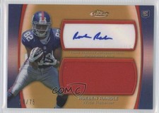 2012 Topps Finest Jumbo Relic Gold Refractor 19/75 Rueben Randle Auto 1n0