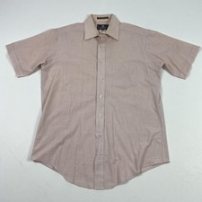 Givenchy Monsieur Shirt Mens 15.5 Pink Short Sleeve Button Up Dress Classic