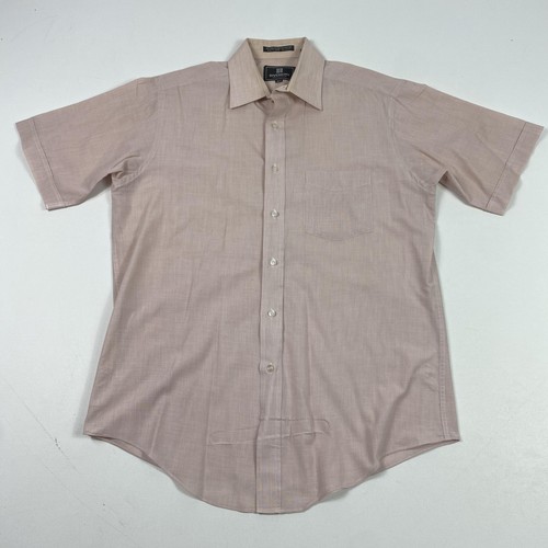 Givenchy Monsieur Camicia Uomo 15,5 Rosa Manica Corta Bottoni Abito Classico - Foto 1 di 11