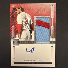 2024 Panini Impeccable - Elégance Prospect Jersey Autographs Won-Bin Cho...
