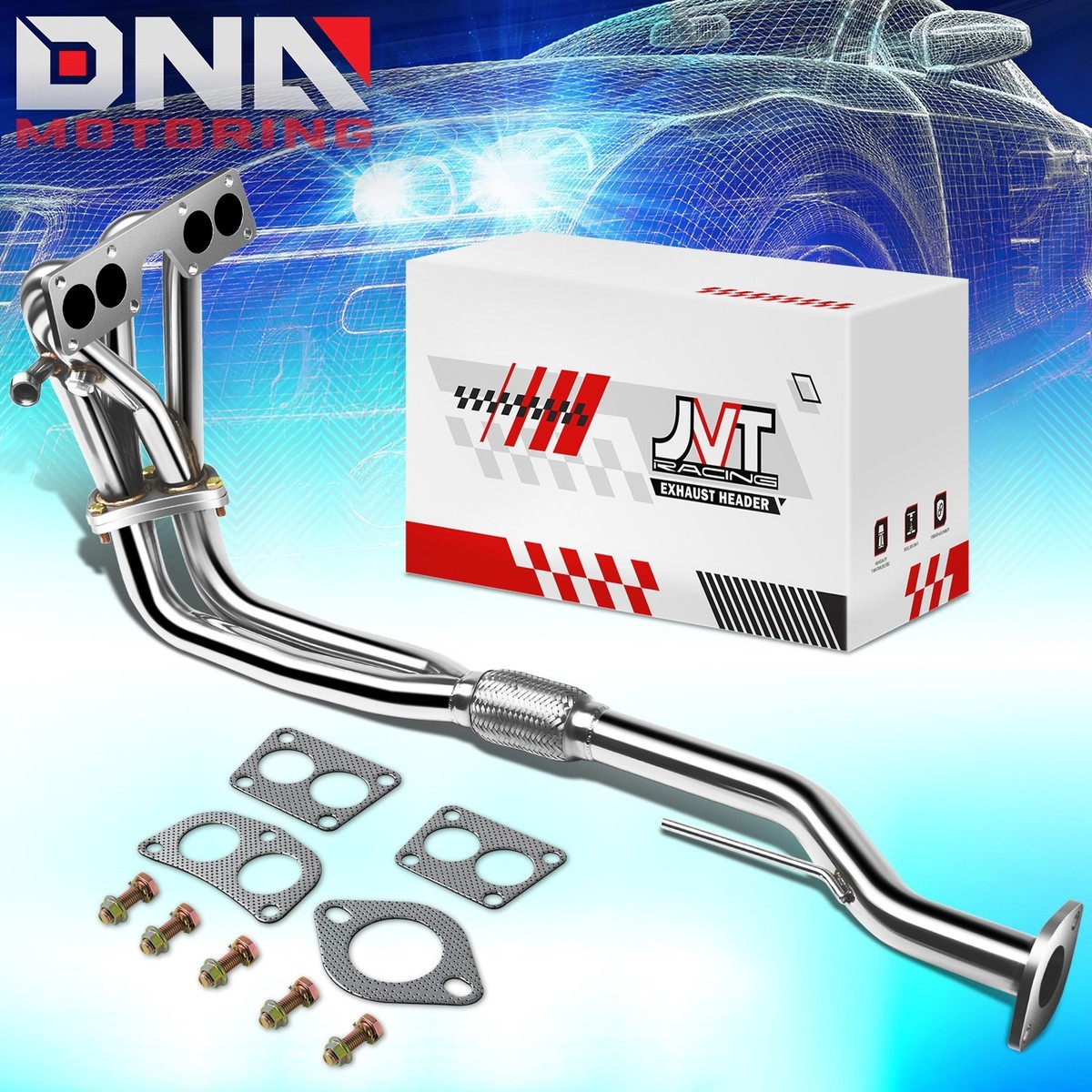 For 2000-2006 Nissan Sentra 1.8L 4-2-1 Stainless Steel Exhaust