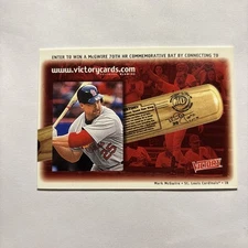 2000 Upper Deck Victory - Mark McGwire - st Louis Cardinals 