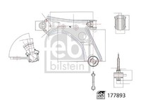 Geberzylinder Kupplung Febi Bilstein 177907 FÜR Renault Kupplungsgeberzylinder