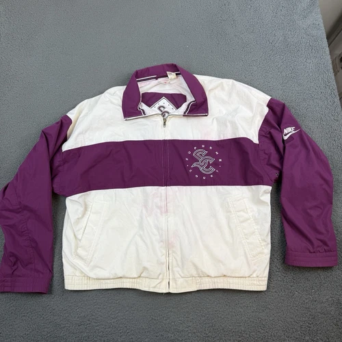 Veste vintage Nike Supreme Court homme grand coupe vent fermeture éclair complète piste années 90