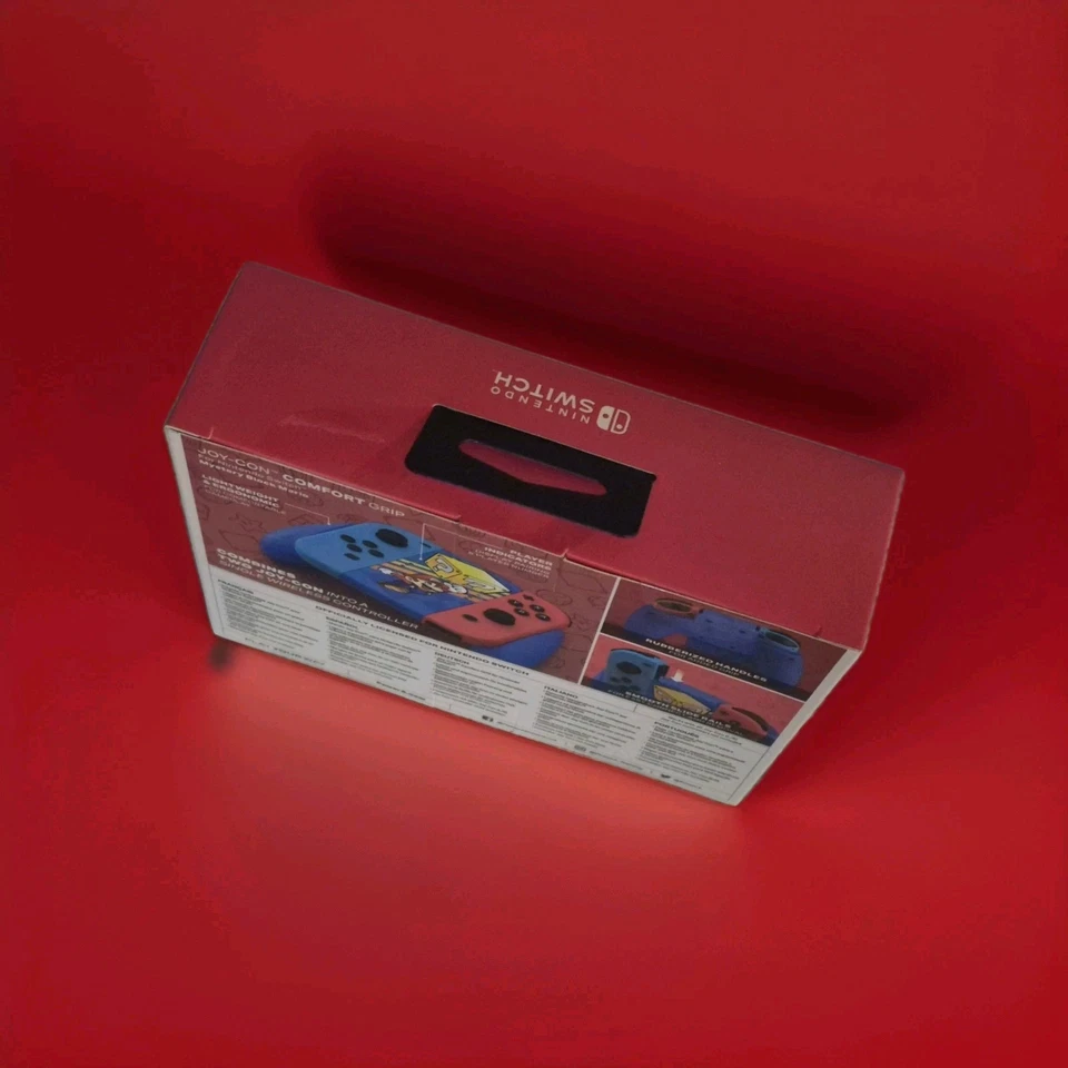 PowerA Official Joy-Con Comfort Grip MYSTERY BLOCK Theme Super MARIO New Seal UK - Image 4 of 4