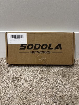 Sodola Gigabit Ethernet Media Converter, Multi Mode Dual LC Fiber to Ethernet