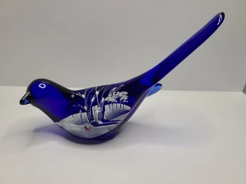 Fenton Glass Canaan Valley Happiness Bird B Pezzoni