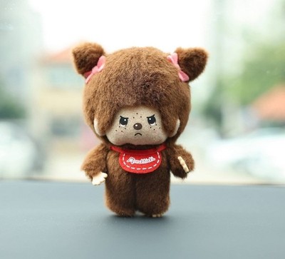 Sekiguchi Monchhichi Classic Girl Angry Monkey Plushie Keychain 4
