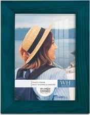 3.5X5 Inch Picture Frame Ocean Blue Wood Grain Frame, High-End Modern Style, Mad