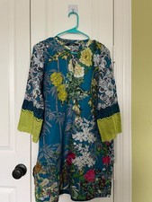 printed cotton kurti small size.Brand Khaadi .