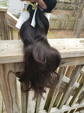 Authentic Raw Indian Straight Hair Extensions Dark Brown
