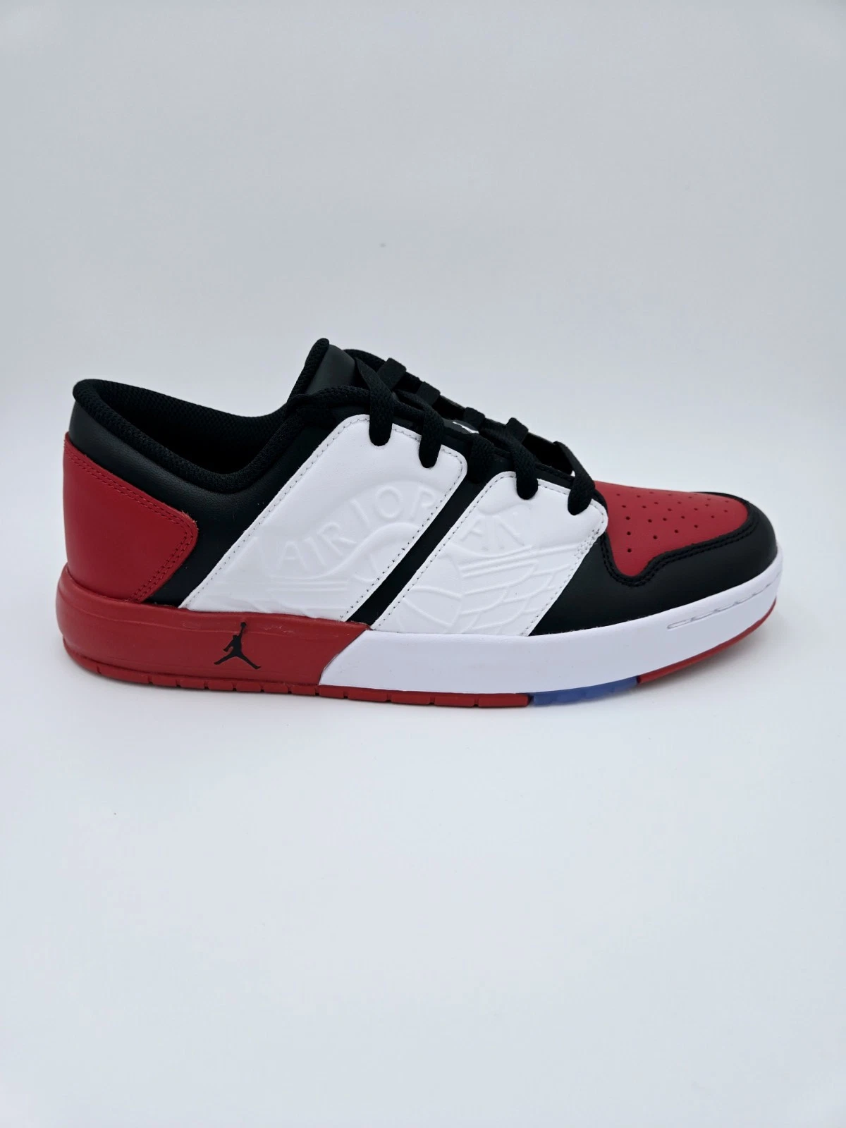 JORDAN NU RETRO 1 LOW Varsity Red/ Black-White Men's Shoes DV5141-601. #C7