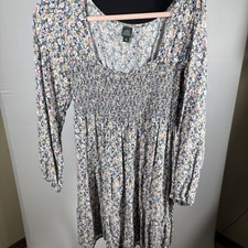 Wild Fable Floral Dress Long Sleeve Medium