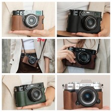 1PC New Leather Half Case Cover Case Insert for Fujifilm X100VI Camera Handmade