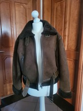 Stradivarius DOUBLE-FACED - Kunstlederjacke - dark brown Gr.34/xs
