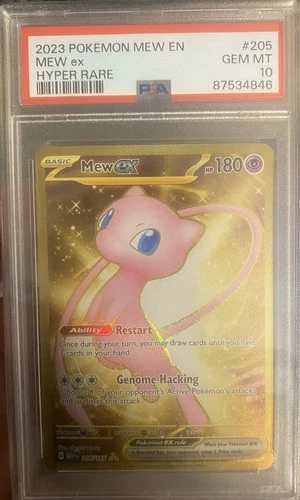 Mew ex #205 Hyper Rare Mew 151 2023 Pokemon PSA 10 143029345