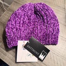 Antthony Design Originals Knit Cap Vibrant Purple One Size