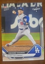 2025 World series Champion Topps now MVP Yoshinobu Yamamoto WS-10