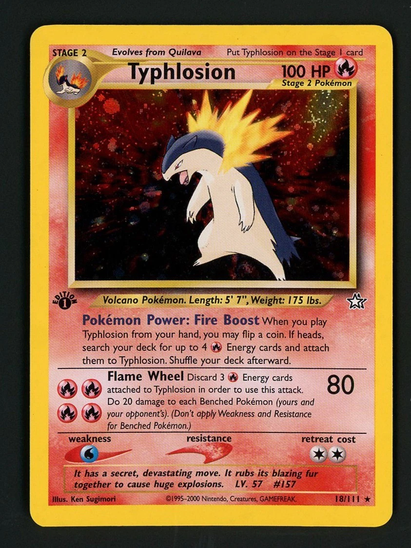Pokémon TCG 1st Edition Holo Rare Individual Collectible Card Game