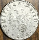 1944 G GERMANY 50 PFENNIG REICHSPFENNIG