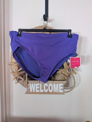 Catalina Large (12-14) Purple Bikini Bottom Moderate Coverage New w/Tags