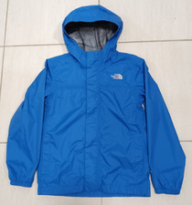 The North Face Windbreaker Jacket w/ Hood Boys Size M 10-12, Blue, Zipper Front
