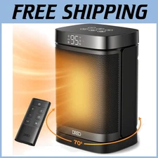 Atom One 1500W Portable Electric Heater with Remote