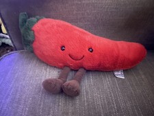 Jellycat AMUSEABLE CHILI PEPPER Discontinued Rare Retired Plush Toy NWOT Gift