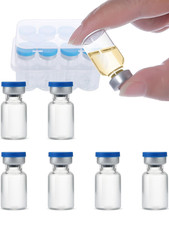2Ml Glass Vials for Injections, Self-Healing Injection Port, Empty Vials for Inj